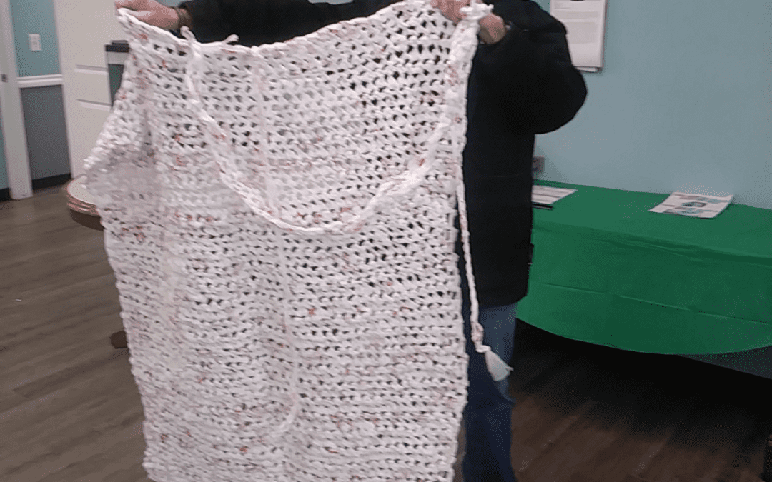 Crossroads Clubhouse – Making Mats for the Homeless